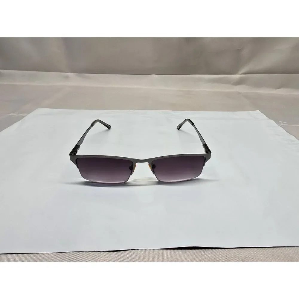 EyeCedar Sunglasses Frame Eye 955 +1.50 Men Brown Rectangular Half Rim 53-17-140